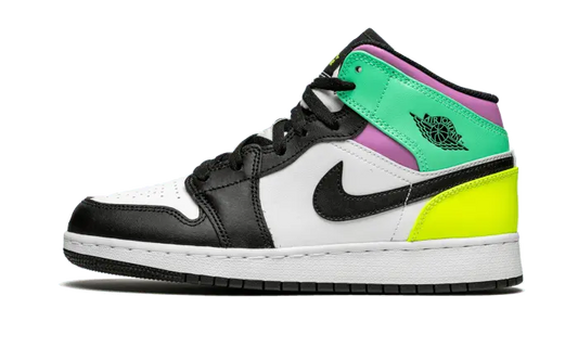 Air Jordan 1 Mid Pastel Black Toe - 554725-175