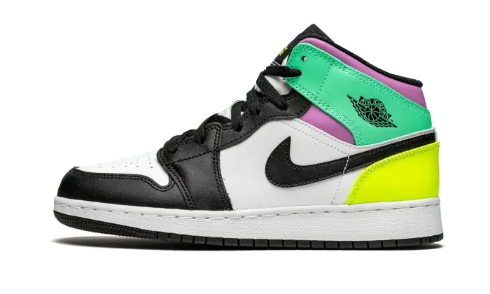 Air Jordan 1 Mid Pastel Black Toe - 554725-175