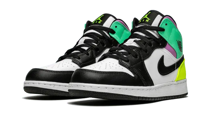 Air Jordan 1 Mid Pastel Black Toe - 554725-175