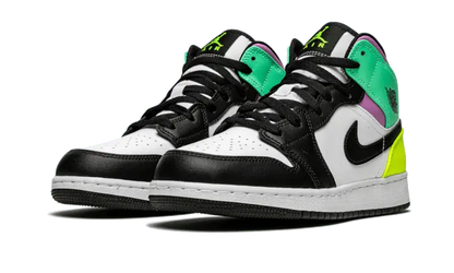 Air Jordan 1 Mid Pastel Black Toe - 554725-175