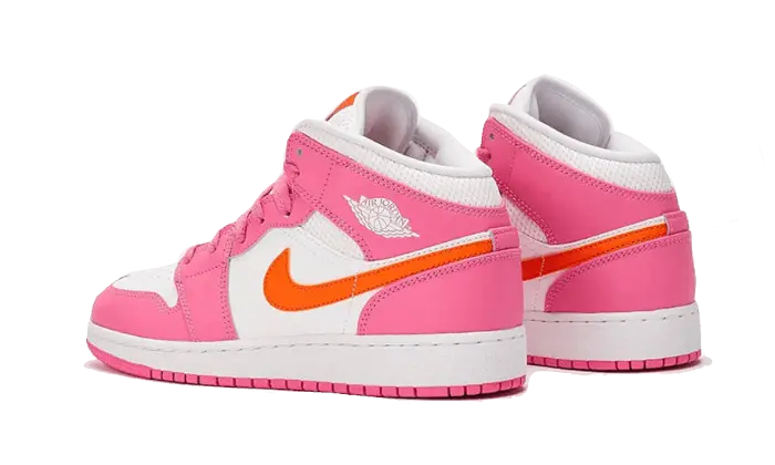 Air Jordan 1 Mid Pinksicle Safety Orange