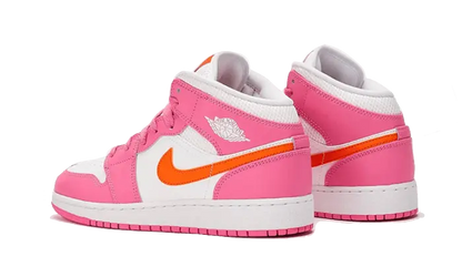 Air Jordan 1 Mid Pinksicle Safety Orange