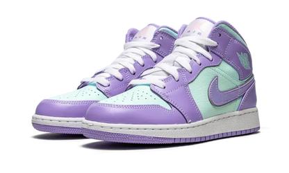 Air Jordan 1 Mid Purple Aqua - 554725-500