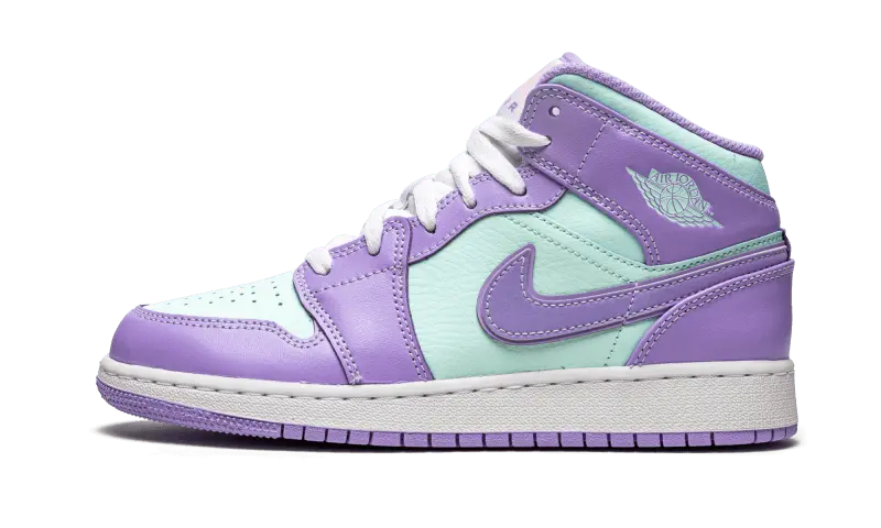 Air Jordan 1 Mid Purple Aqua - 554725-500