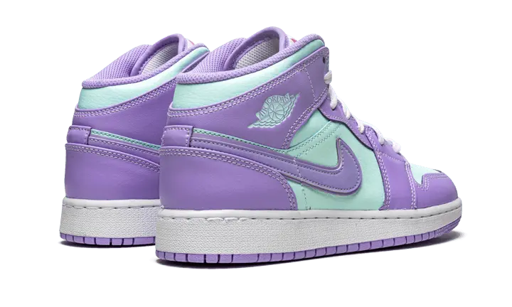 Air Jordan 1 Mid Purple Aqua - 554725-500