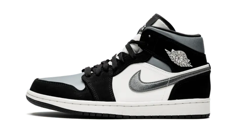 Air Jordan 1 Mid Satin Grey Toe - 852542-011