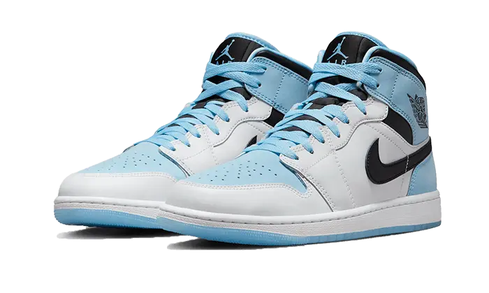 Air Jordan 1 Mid SE Ice Blue Black - MTHOR SHOP