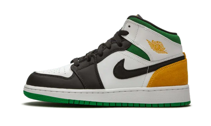 Air Jordan 1 Mid SE White Laser Orange Lucky Green - BQ6931-101