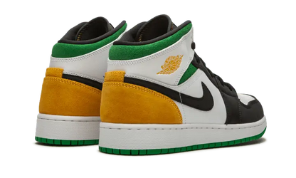 Air Jordan 1 Mid SE White Laser Orange Lucky Green - BQ6931-101