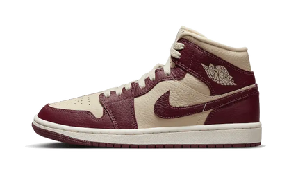 Air Jordan 1 Mid Split Beach Cherrywood Red