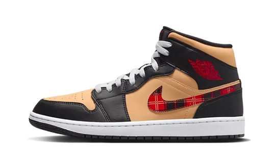 Air Jordan 1 Mid SE Tartan Swoosh