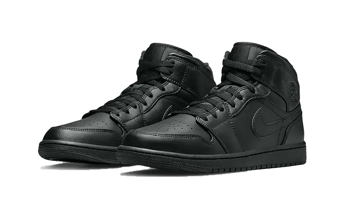 Air Jordan 1 Mid Triple Black (2022)