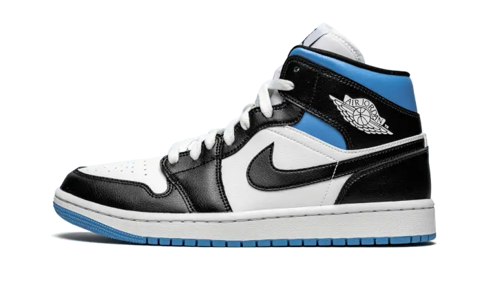 Air Jordan 1 Mid Royal Black and Blue - BQ6472-102