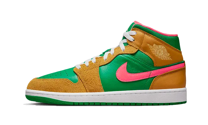 Air Jordan 1 Mid Wheat Watermelon