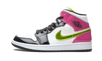 Air Jordan 1 Mid White Black Cyber Pink