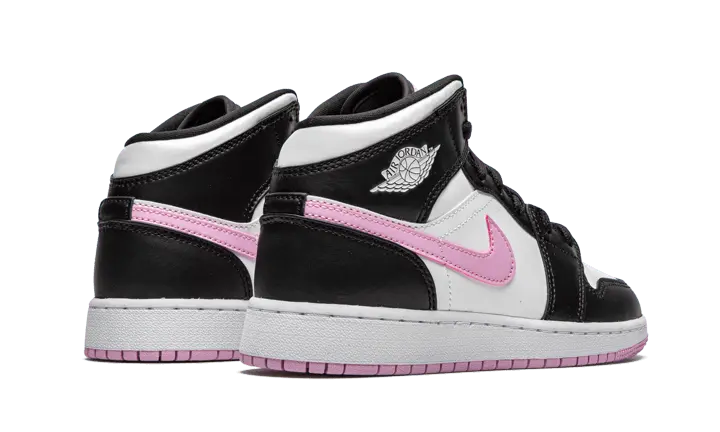 Air Jordan 1 Mid White Black Light Arctic Pink - 555112-103