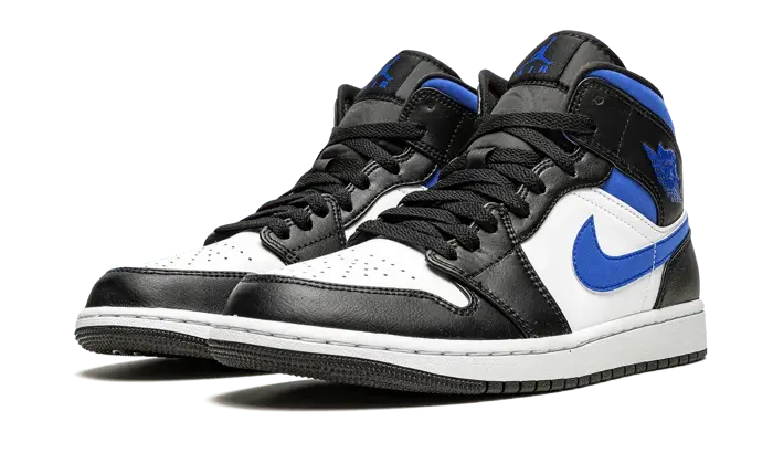 Air Jordan 1 Mid White Black Royal - 554724-140