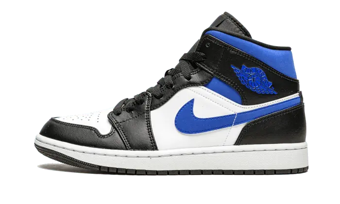 Air Jordan 1 Mid White Black Royal - 554724-140