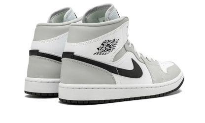 Air Jordan 1 Mid White Light Smoke Grey - BQ6472-015