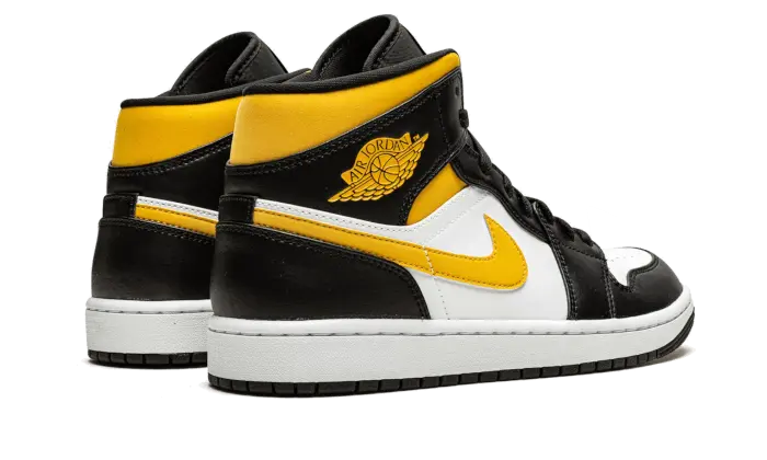 Air Jordan 1 Mid White Pollen Black - 554725-177