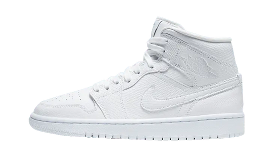 Air Jordan 1 Mid White Snakeskin - BQ6472-110