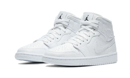 Air Jordan 1 Mid White Snakeskin - BQ6472-110