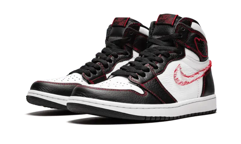 Air Jordan 1 Retro High Defiant White Black Gym Red - CD6579-071