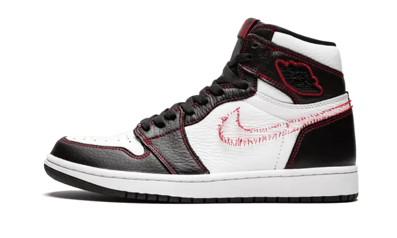 Air Jordan 1 Retro High Defiant White Black Gym Red - CD6579-071