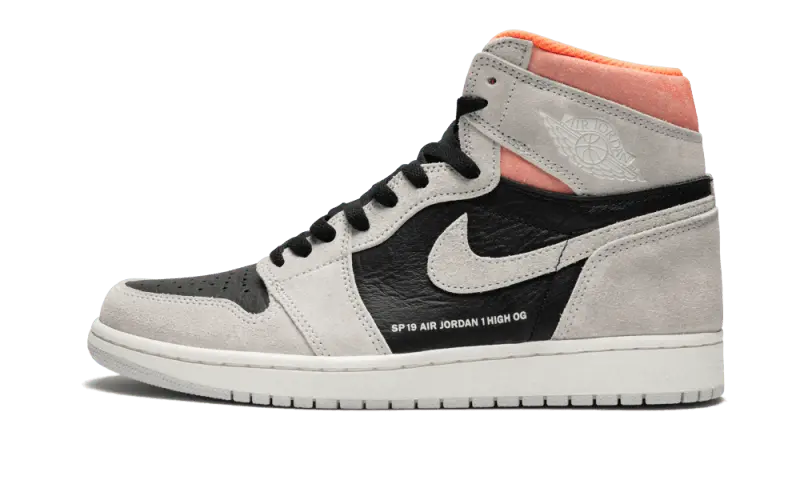 Air Jordan 1 Retro High Neutral Grey Hyper Crimson