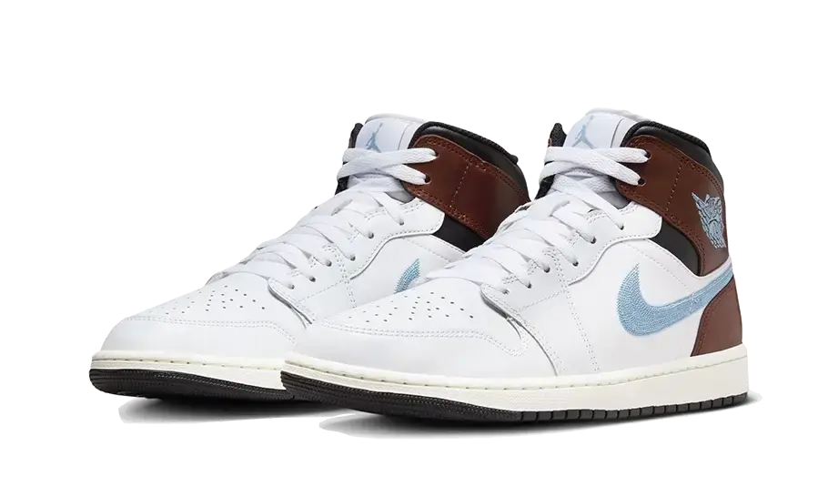 Air Jordan 1 Retro Mid SE Brown Blue Grey