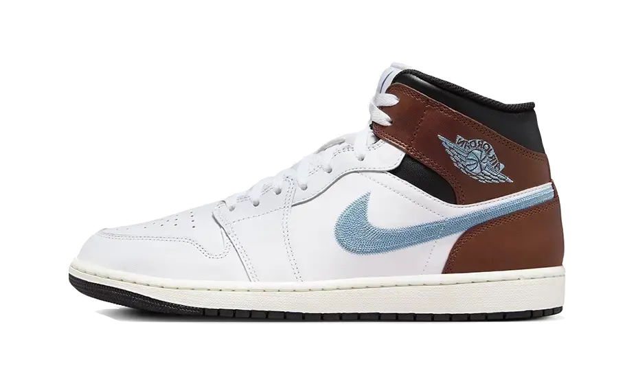 Air Jordan 1 Retro Mid SE Brown Blue Grey