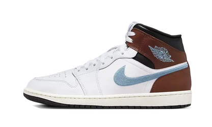 Air Jordan 1 Retro Mid SE Brown Blue Grey