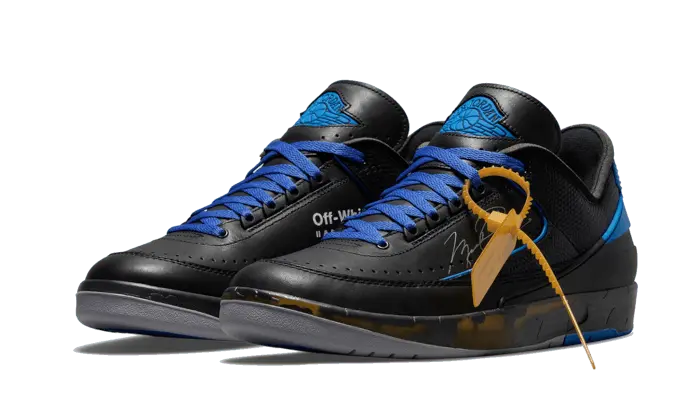 Air Jordan 2 Retro Low SP Off-White Black Blue - DJ4375-004