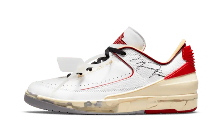 Air Jordan 2 Retro Low SP Off-White White Red - DJ4375-106