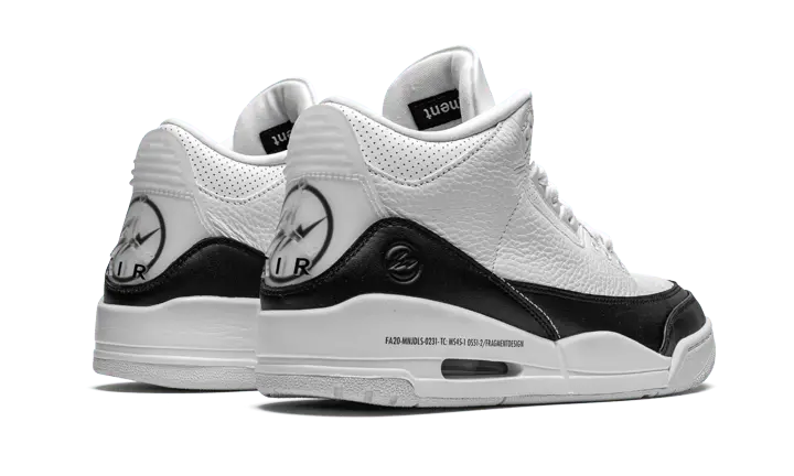 Air Jordan 3 Retro Fragment White Black - DA3595-100