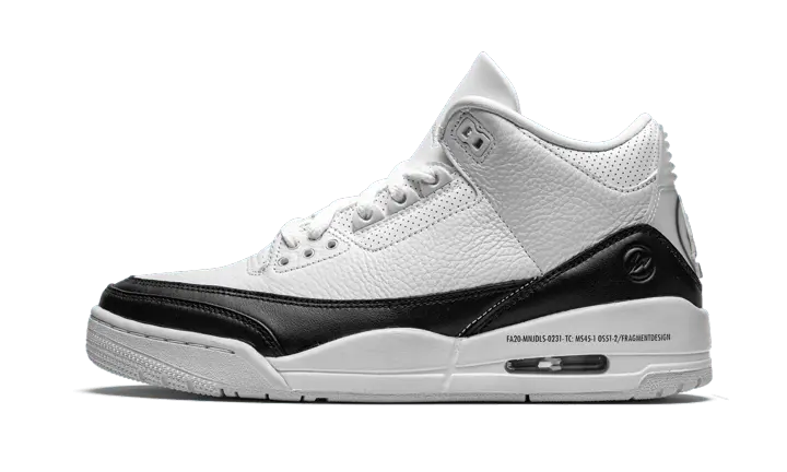 Air Jordan 3 Retro Fragment White Black - DA3595-100