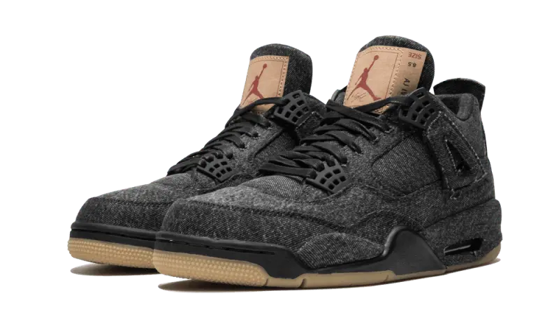 Air Jordan 4 Retro Levi s Black Levis Tag MTHOR SHOP