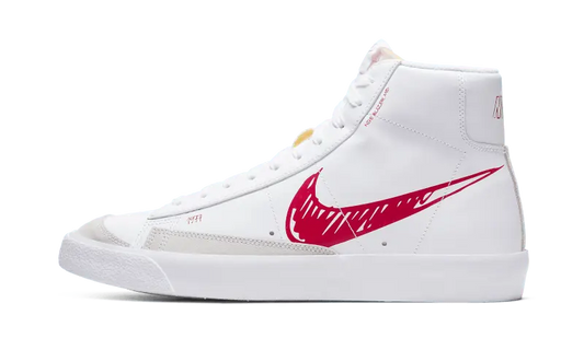 Nike Blazer Mid Sketch Red Swoosh - CW7580-100