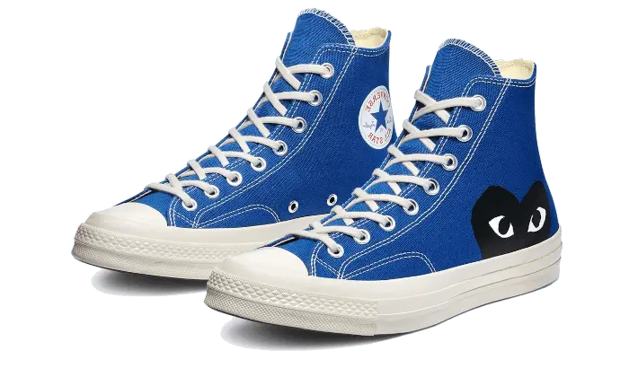 Chuck Taylor All Star anni 70 Hi Comme des Garcons PLAY Quarzo blu MTHOR SHOP