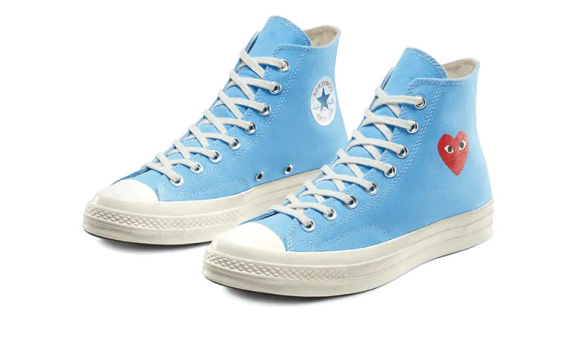 Chuck Taylor All-Star 70s Hi Comme des Garcons Play Bright Blue - 168300C