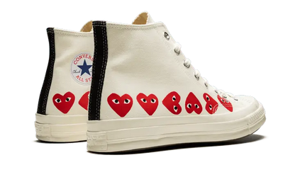 Converse Chuck Taylor All-Star 70s Hi Comme des Garcons Play Multi-Heart White - 162972C