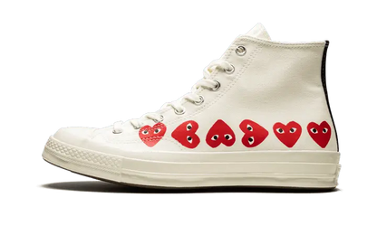 Converse Chuck Taylor All-Star 70s Hi Comme des Garcons Play Multi-Heart White - 162972C