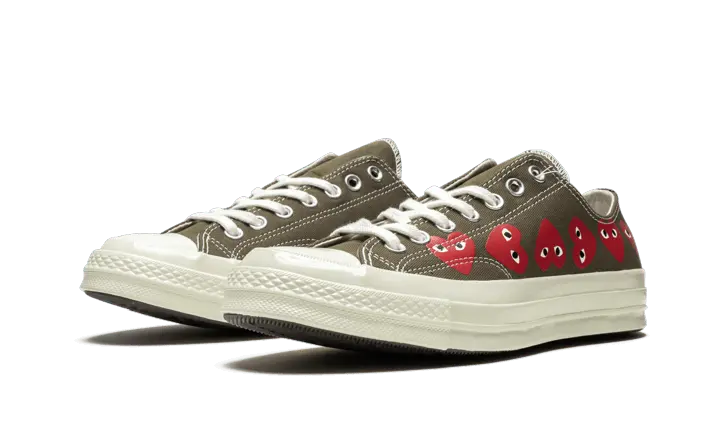 Converse Chuck Taylor All-Star 70s Ox Comme des Garçons Multi Heart Green - 162976C