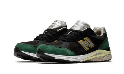 New Balance 990 V3 Black Green Yellow - M990CP3