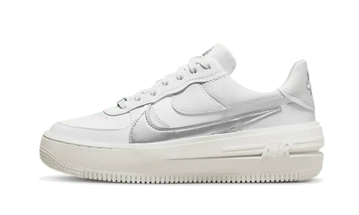 Nike Air Force 1 Low Platform Summit White Metallic Silver