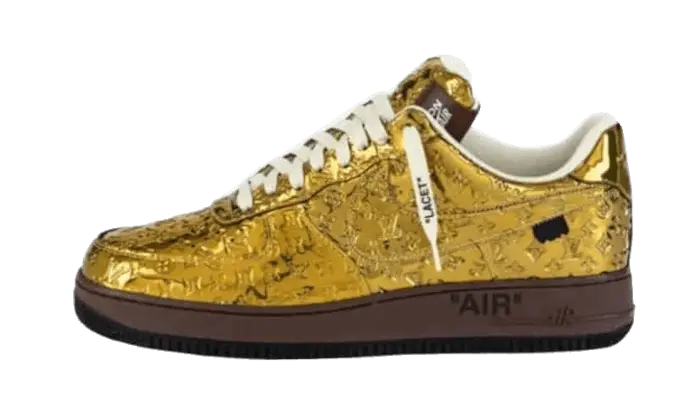 Nike Air Force 1 Low Louis Vuitton Metallic Gold