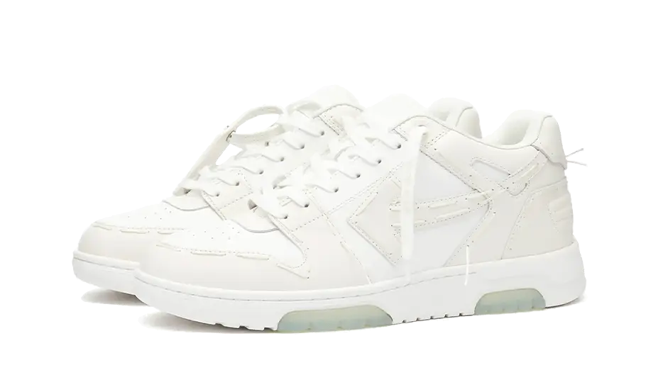 Off-White Out Of Office “OOO” Leather Sartorial Stitching White Coco 