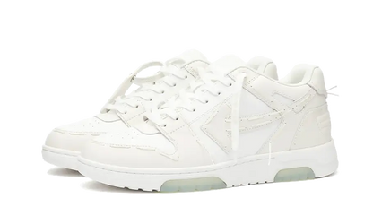 Off-White Out Of Office “OOO” Leather Sartorial Stitching White Coco 