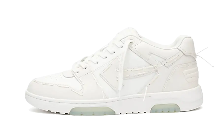 Off-White Out Of Office “OOO” Leather Sartorial Stitching White Coco 