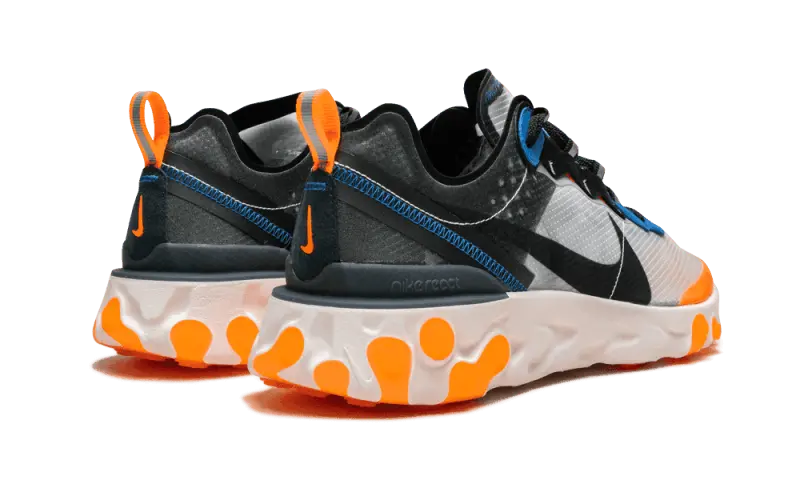 Nike React Element 87 Thunder Blue Orange